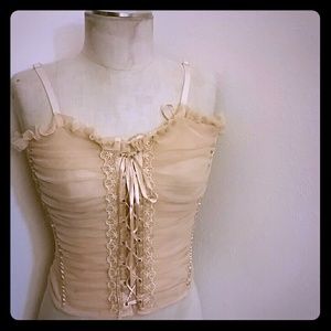 Corset Lace Tank Top Size M